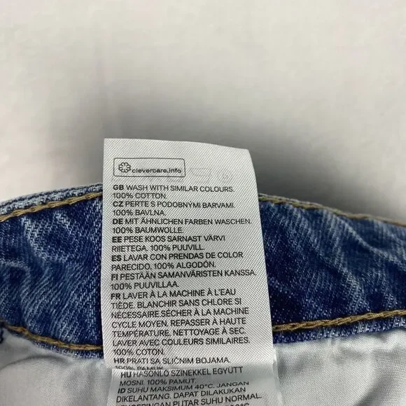 H&M Boyfriend Jeans Womens Size 16 Low Waist Loose Fit Distressed Jeans Casual - Picture 12 of 12